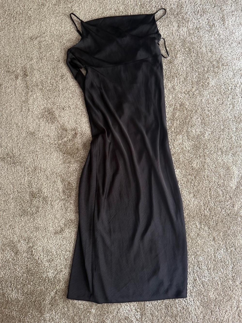Altar'd State Black Maxi Slip Dress